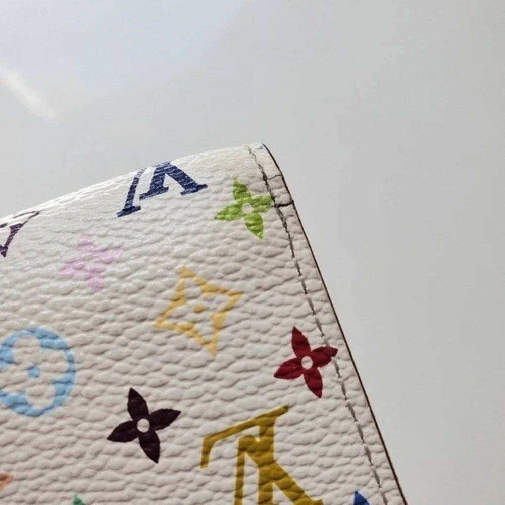 Louis Vuitton x Takashi Murakami White Multicolor Sarah Wallet